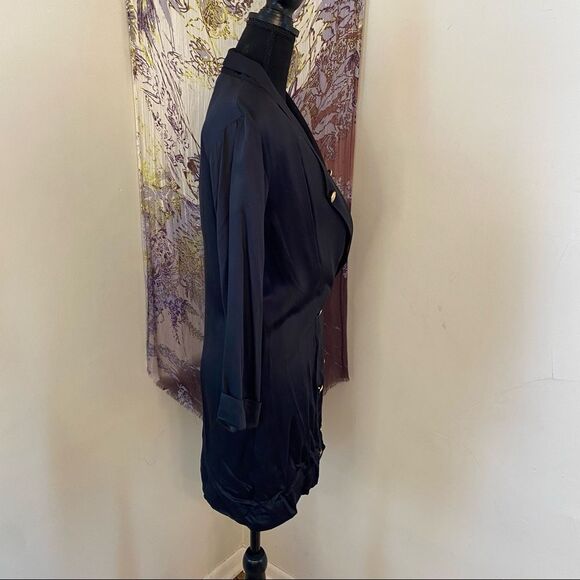 🚨FINAL OFFER Vintage Blake Adams Navy Blue Blazer Size 7/8 - Picture 4 of 11